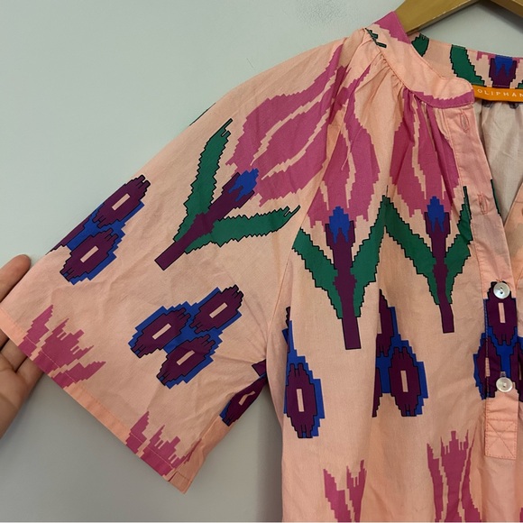 OLIPHANT Pocket Mini Dress In Sumba Pink Flower - Picture 5 of 5